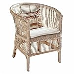 Loberon Stuhl Saulnes Rattan White-Washed