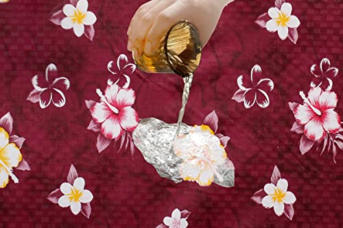 Image of The Furnishing Tree PVC Waterproof Microwave Oven Cover Compatible for Morphy Richards 20 L Solo 20 MS Floral Pattern Red