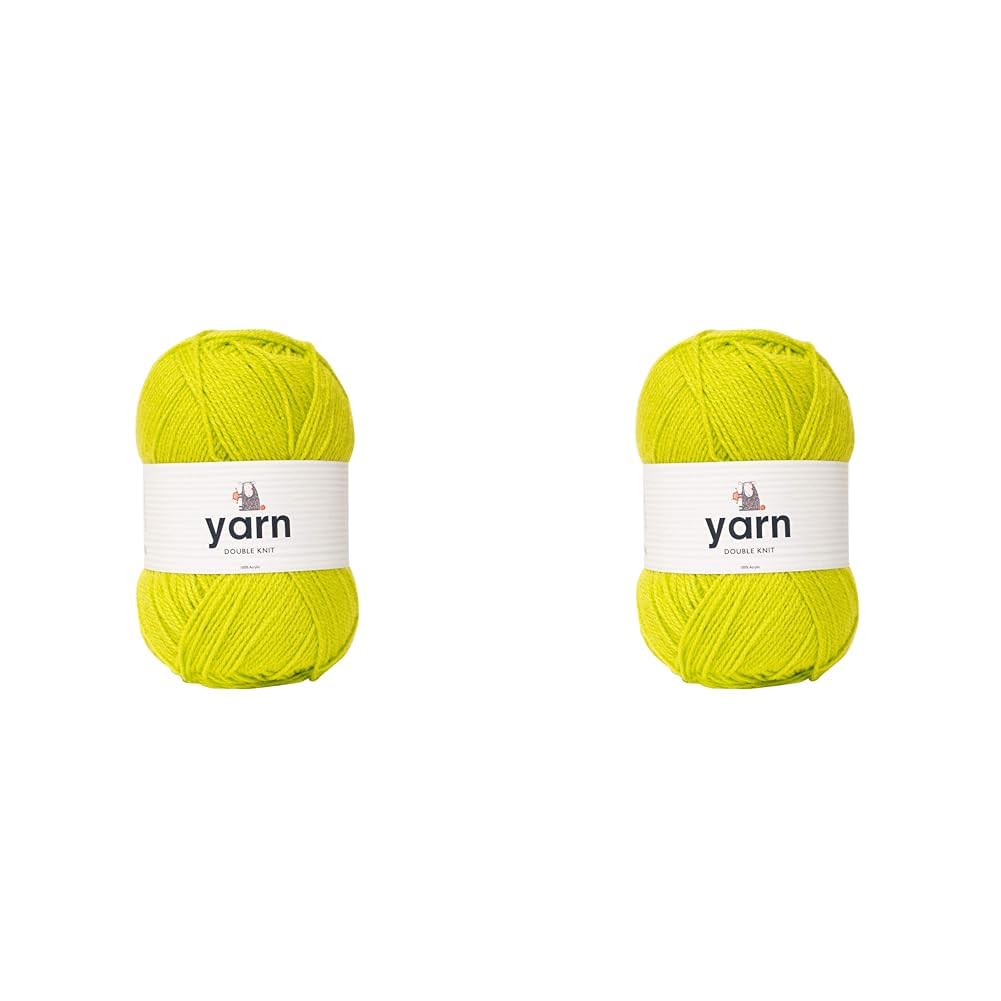 KORBOND DK Black Yarn - 100g Acrylic Wool - Lightweight, Hypoallergenic & Durable Double Knit Crochet Yarn Knitting Wool (290m Total) — view 100