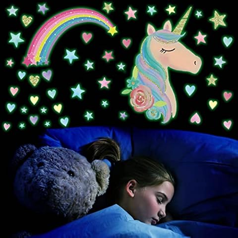 Pegatinas de Pared Unicornio Luminosas Cover