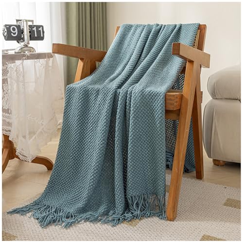 Couverture en Tricot épais,Jeté de lit en Grosse Maille Chaude et Confortable,pour canapé,lit décoration d'intérieur,Banquette,Couverture épaisse de...