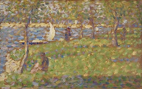 Lienzo de Georges Pierre Seurat de 60x90 cm, réplica artística de alta calidad para hogar