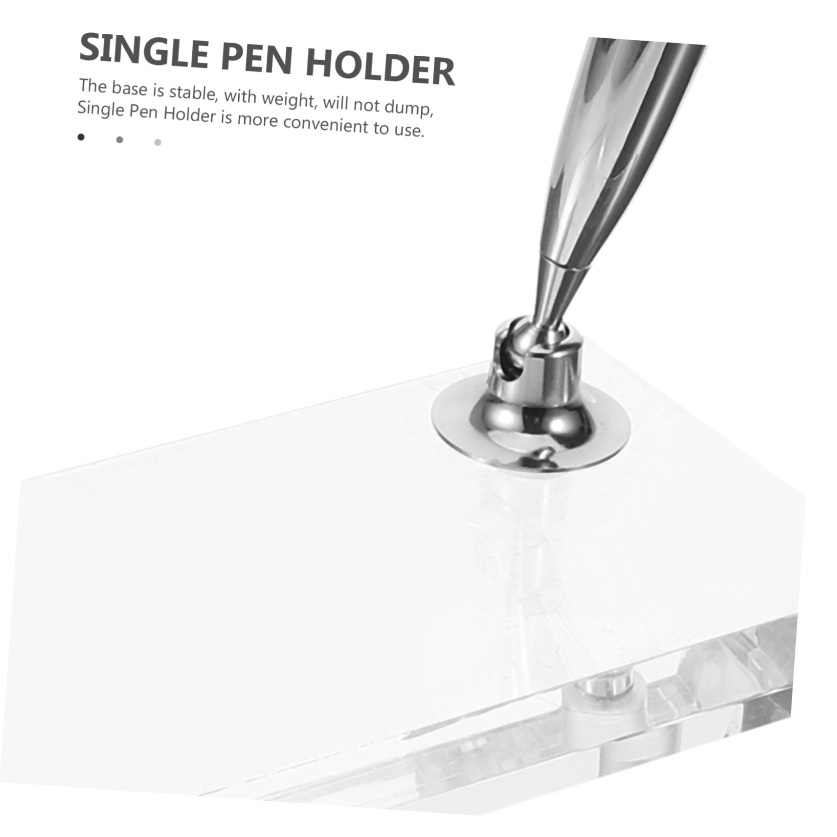 4pièces Porte-stylo Acrylique Style Européen Pour Plume Et Stylo à Encre Support Élégant Pour Bureau Et École Accessoire De Rangement Pratique