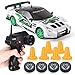 RC Drift Car 1/24 2.4GHz 4WD Remote Control Sport Racing On-Road Vehicle with LED Light, Batteries and Drift Tires (White)