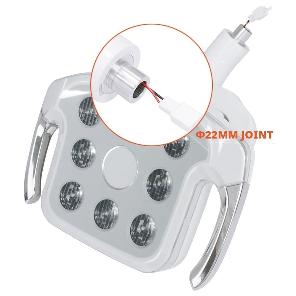 LED Lámpara Auxiliar 12W Ajustable 8 LEDs Sin Sombras Alta Claridad Con LCD