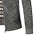 Mens Casual Full Zip Knitted Cardigan Classic Stand Collar Fleece Lined Outwear Casual Slim Fit Long Sleeve Warm Sweater (Darkgrey2d,XX-Large)