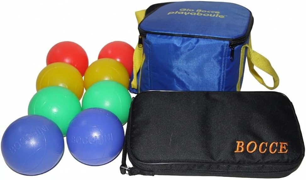 BuyBocceBalls Unique Package - Glow in Dark Light up Set and 73mm Metal Petanque Set [Misc.]
