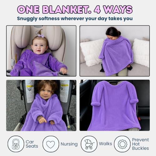 Image of Buckle Me Baby Cozy Car Seat Blanket -Wearable Car Seat Blankets for Babies