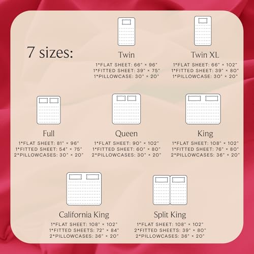 Image of LuxClub 4 PC Sheet Set Bed Sheets Deep Pockets 16 inch Eco Friendly Wrinkle Free Cooling Machine Washable Hotel Bedding Silky Soft - Red Full