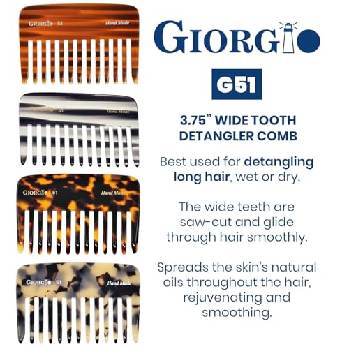 Peine desenredante Giorgio G51 dientes anchos miniatura 2