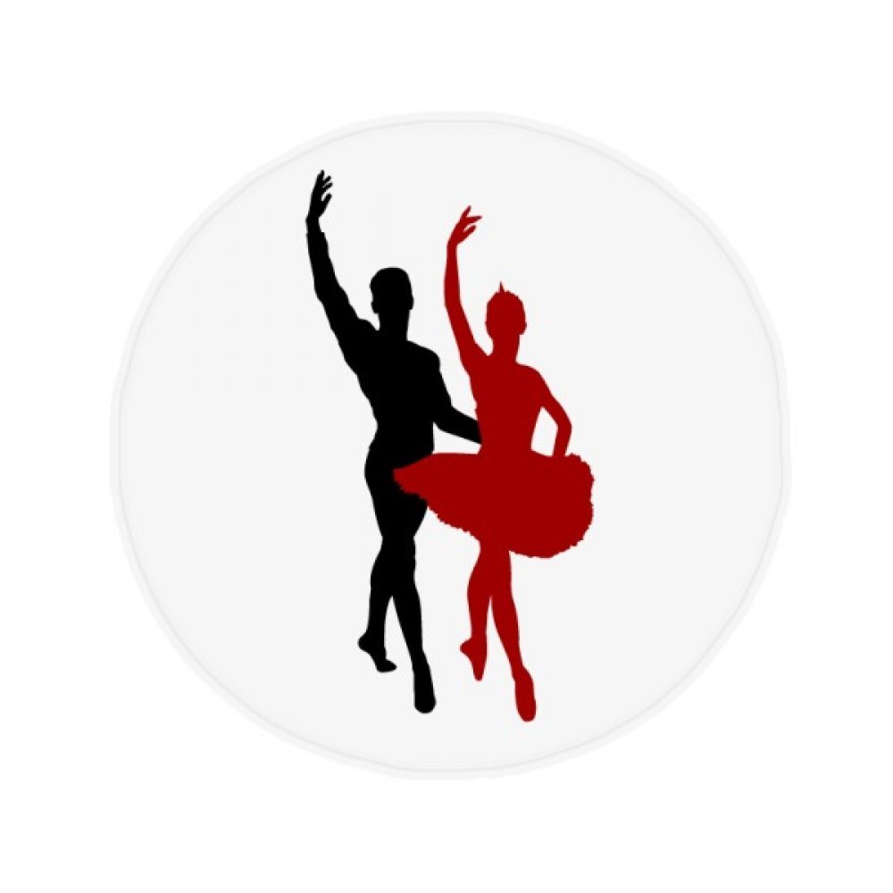 Cadeau tapis de cuisine rond 80cm au motif de danse sociale