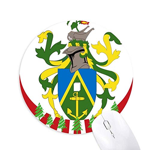 Preisvergleich Produktbild Pitcairn Inseln Ozeanien Nationales Emblem Rund Gummi Maus Pad Weihnachtsdekoration