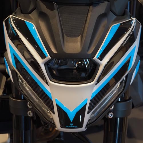 Autocollant Moto Compatibles avec Yamaha MT-07 2025 2026 Protection Phare 3D