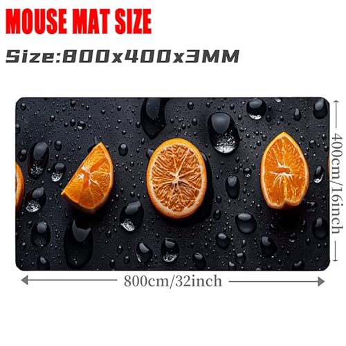 Tapis de souris XXL base caoutchouc antidérapant lavable fruit - 3