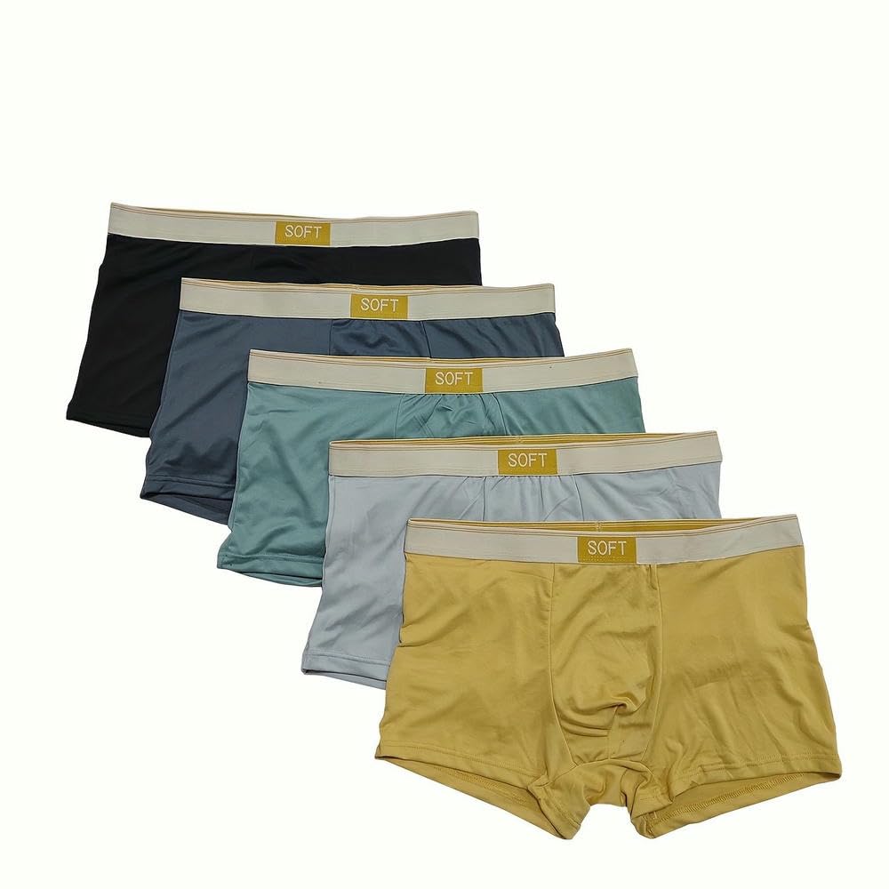 Ropa interior cómoda de punto elástico y estilo bóxer