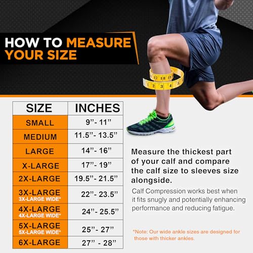 Image of Premium Calf Compression Sleeve 1 Pair 20-30mmHg Strong Calf Support Graduated Pressure for Sports Running Muscle Recovery Shin Splints Varicose Veins Plus Size Doc Miller (Skin /Nude, 3X-Large) | Graduated Support for Running, Shin Splints, Calf Strain, Knee High, Small to 6XL Plus Size