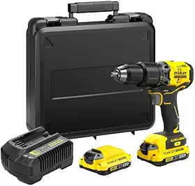 STANLEY Parafusadeira e Furadeira de Impacto à Bateria 13mm, com 2 Baterias e 1 Carregador, Modelo SBD715D2K, 20V