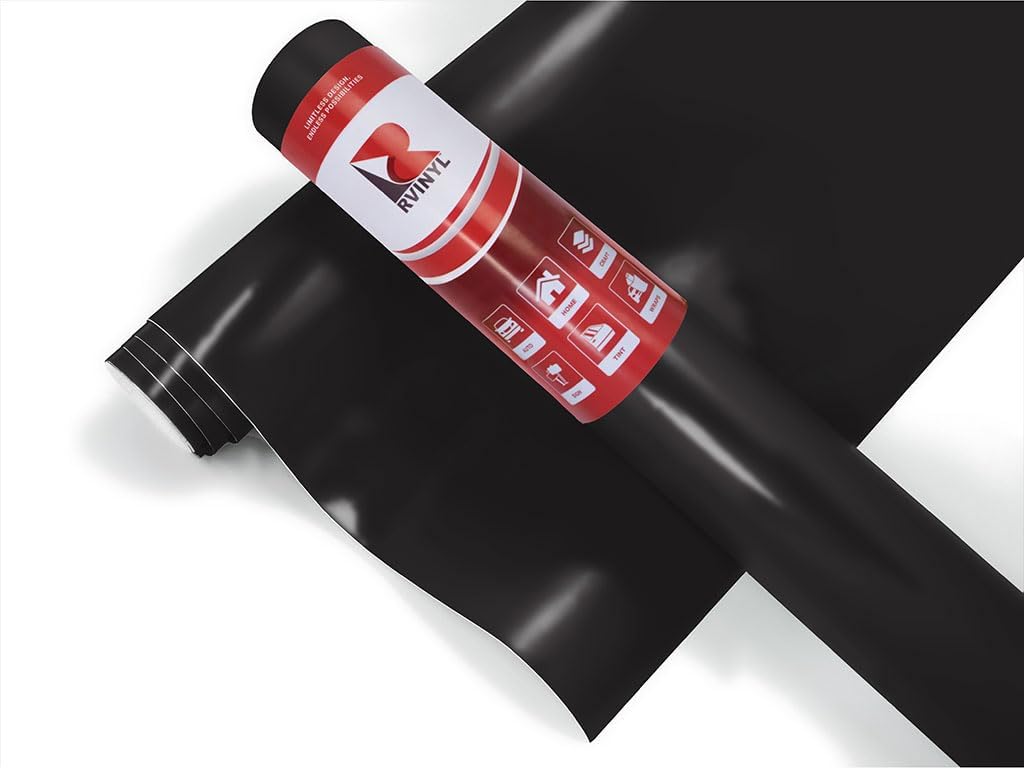 3M 2080 Series S12 Satin Black - 5ft x 9ft - 45sq ft - Dual Cast Thick Vinyl Car Wrapping Film - Bubble Free Vehicle Sheet Roll