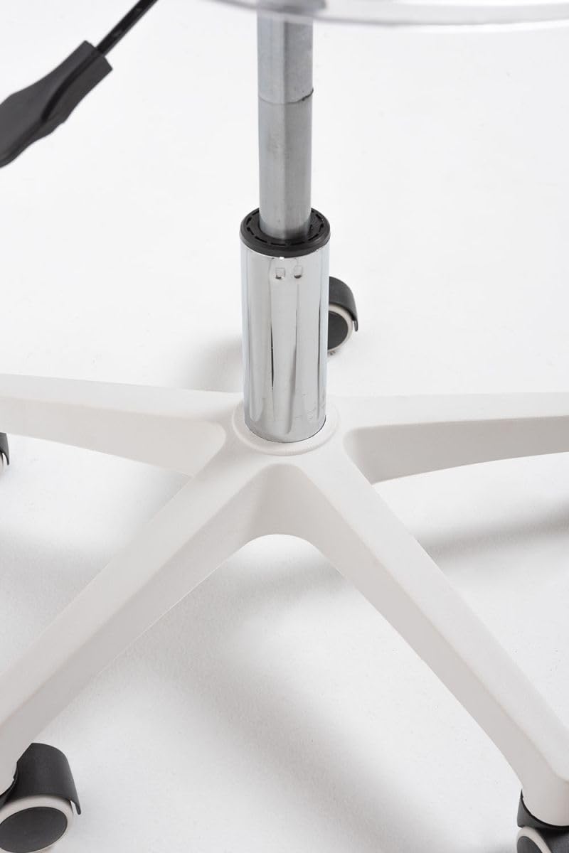 Regalos Miguel - Silla de Oficina Blanca Neo Transparente - Máxima Ergonomía - Ideal para Escritorio y Gaming