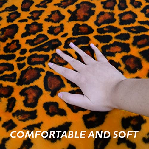 Gracefur Area Rug Tiger And Leopard Skin Printed Decor Rugs Super Soft Real Australia Sheepskin Carpet For Living Room, Bed Room, Sofa And So On 1 Pelt (Leopard) #TOP7
