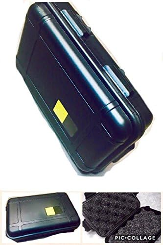 New Outdoor Shockproof Airtight Survival Storage Hardshell Case Container 6.5in x 4.5in x 2in Box Black