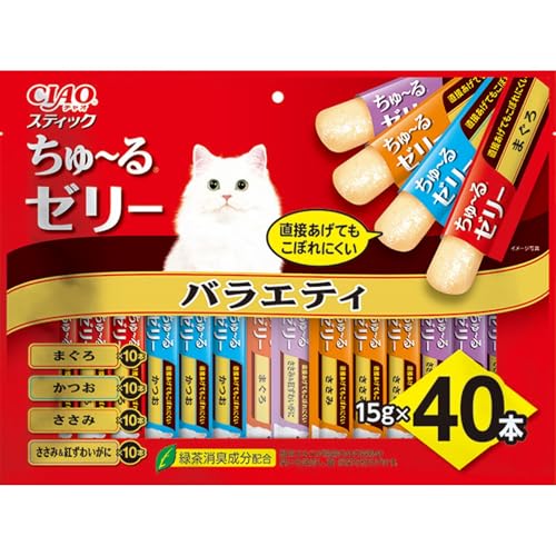 チャオ (CIAO) スティック ちゅ~るゼリー バラエティ 40本 猫用おやつ