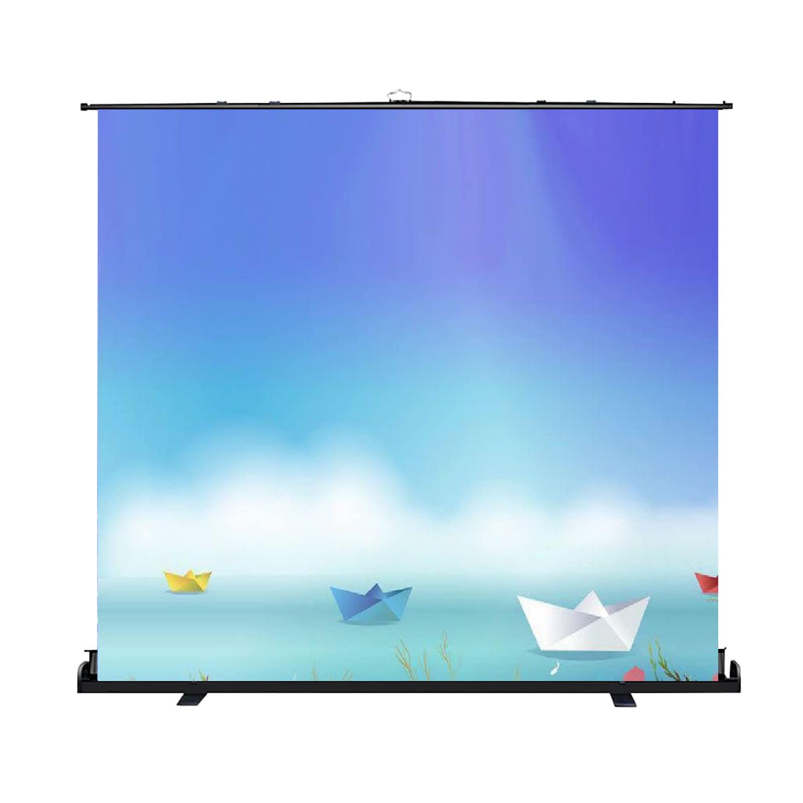 Handmatig neerklapbaar projectorscherm - Universeel 4:3/16:9 HD Roll-Down Pull-Down intrekbaar handmatig projectiescherm met automatische vergrendeling, verstelbare scher (60inch 4:3 Handmatig neerklapbaar projectorscherm - Universeel 4:3/16:9 HD Roll-Down Pull-Down intrekbaar handmatig projectiescherm met automatische vergrendeling, verstelbare scher (60inch 4:3