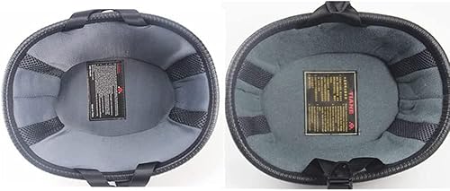 Miniatura 6 de Koliyn Casco pequeño y ligero aprobado por DOT, casco de media carcasa, casco de media cara de perfil bajo, casco de motocicleta, gorra de calavera