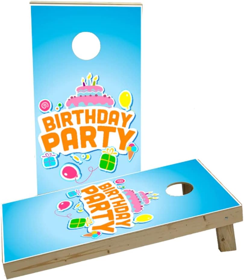 Birthday Party Custom Cornhole Board Game Set