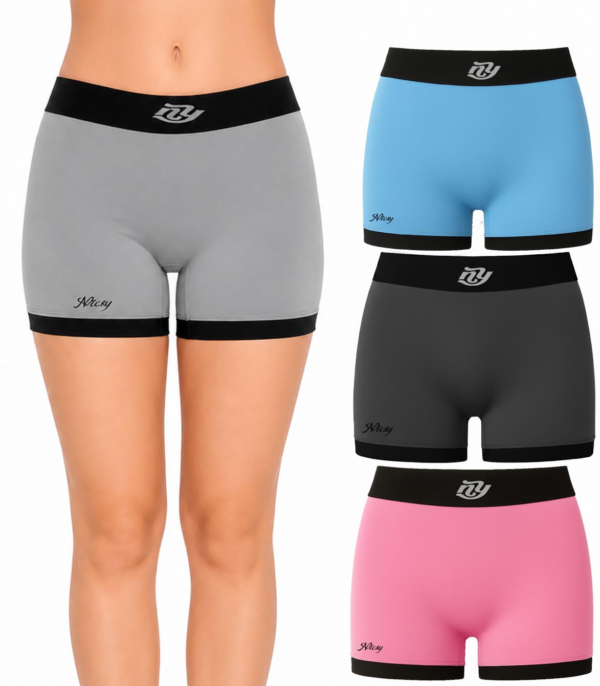 nicsy Cotton Boyshort Panty for Women |Full Coverage Underwear Seamless Anti-Chafing Shorts | Soft Breathable Innerwear | Mid Waist Comfortable Panties for Women & Girls-picture-35