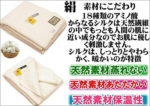 Amazon｜三井毛織 家蚕 シルク 毛布 セミダブル 160x200cm 日本製