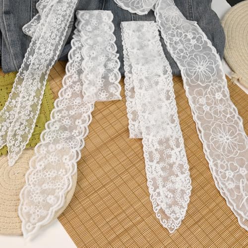 4pcs Lace Headband Head Hair Scarf, Handbag Handle Wrap Ribbon Scarf Neckerchief4