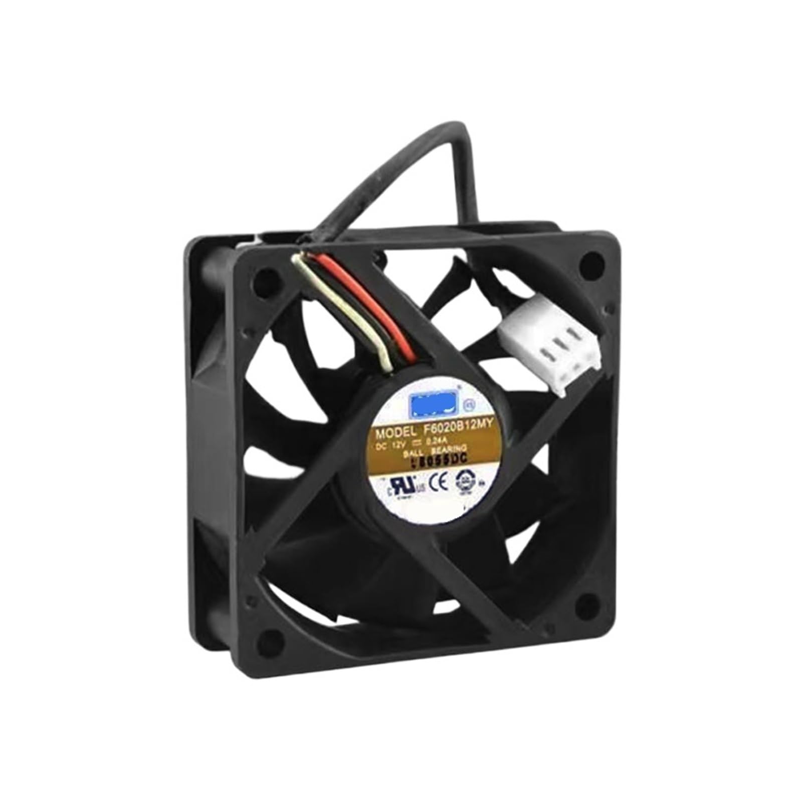 Zbwzxbdj One Color F6020b12my 12V 0.24A 6020 60X60x20mm Cooling Fan