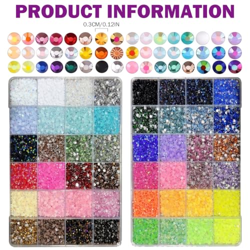 Kit de diamantes de imitación con pegamento para evitar caídas de gemas 3