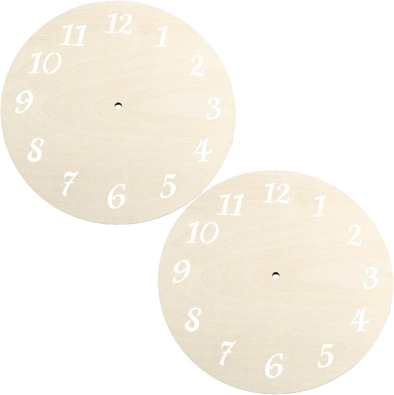 Amazon.com: 2pcs Unfinished Wall Clock Face for Crafts 8.7