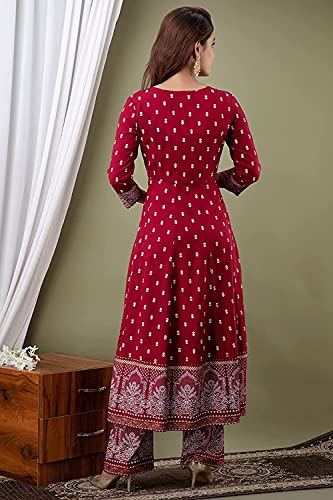 Image of Women's Rayon Straight Kurta Pant with Dupatta Set (Black)