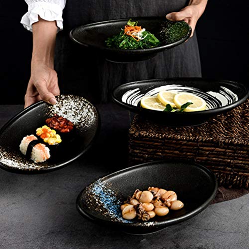 Doitol tigela de servir estilo japonês de cerâmica, tigela de salada, tigelas de cereal, tigela de f