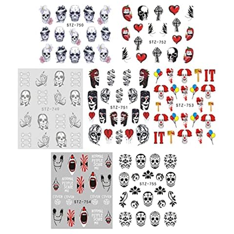Beaupretty Pegatinas de calcomanías de uñas de Halloween Cover