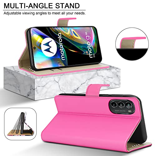 PIXFAB For Motorola G82 5G Leather Phone Case, Magnetic Closure Full Protection Book Folio Design - Image 3