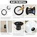 RANMING Bass Drum Enhancer Kick Drum Enhancer ABS Rubber Bass Drums Effect Amplifier Bass Hole Protection Speaker Expands LowEnd Frequency Enhancers Portable Drums Percussion Accessories Black