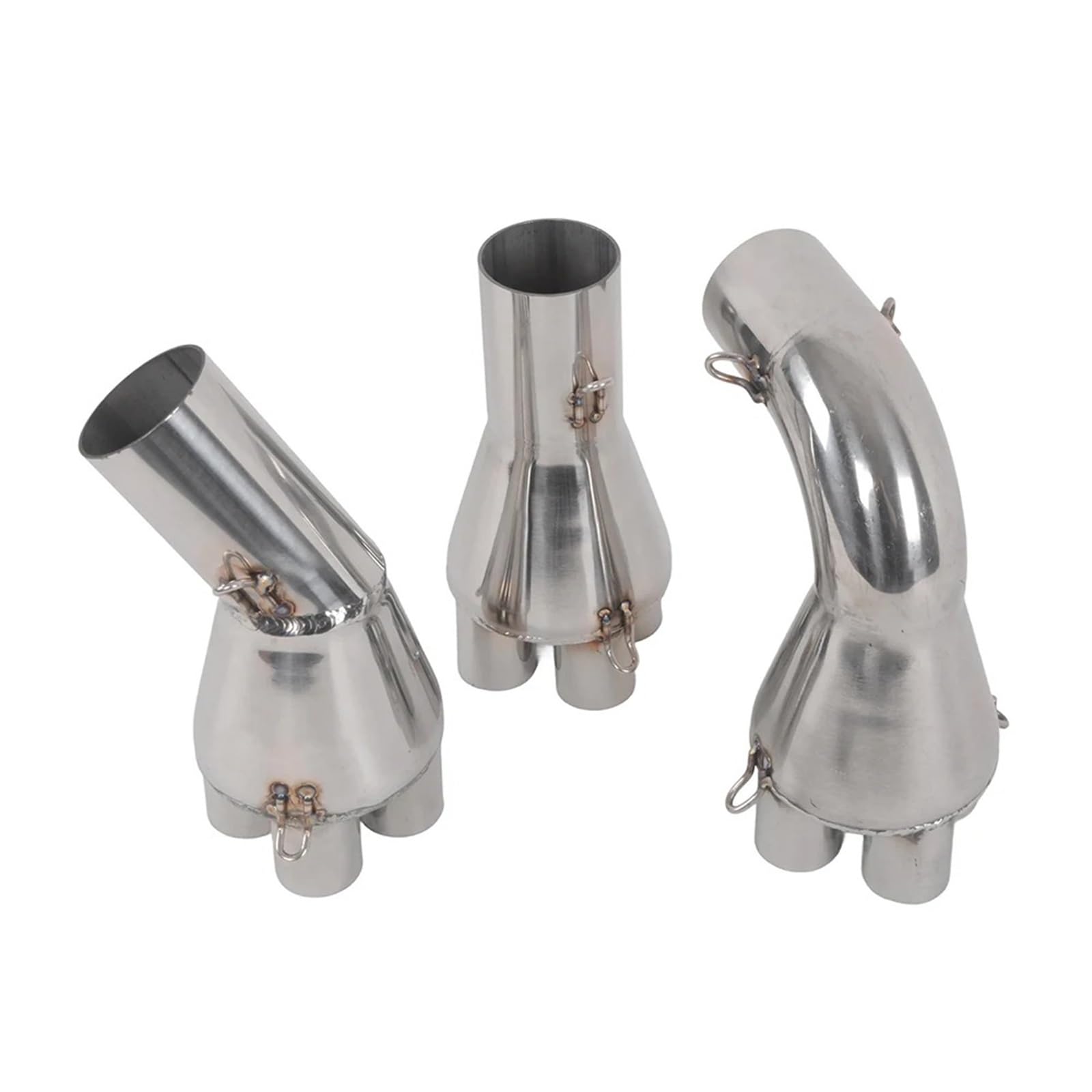 Silenziatore Scarico Moto Per BMW K75 K100 K100RS K1100 K 75 100 1100 RS Adattatore Tubo Scarico In Acciaio Inossidabile Aggiornamento Collettore 4 In 1 Moto Cafe Racer(B)