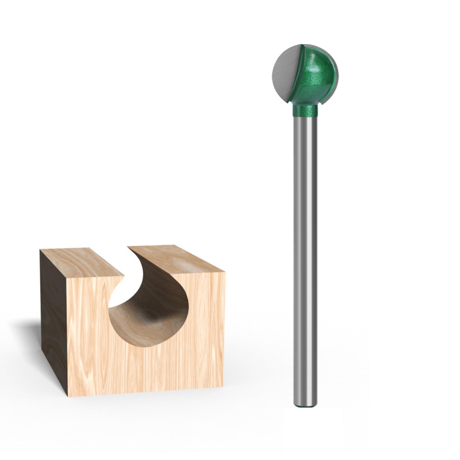 Handle Ball Nose Milling Cutter Round Nose Router Bit for Accurate Sculpting on Wood Surfaces Router Bit for Woodworking