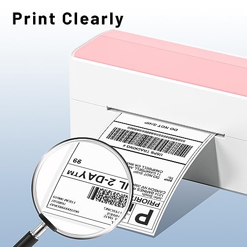 Image of Phomemo Genuine 4X6 Thermal Shipping Label 100 Labels per Stack - 4x6 FanFold Thermal Labels Compatible with Phomemo Shipping Label Printer, Strong Adhesive Shipping Labels, Commercial Grade