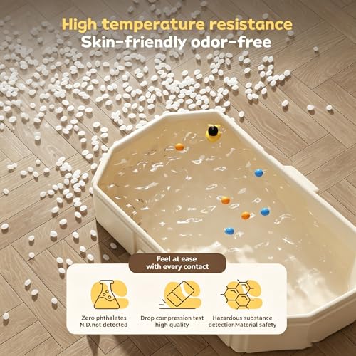 Baignoire pliable bébé jaune Por en plastique épaissi