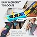 Key Finder Locator: EIRIX New Fabric Wireless Slim RF Key Wallet Finder Item Locator with 80dB Loud Sound and 131ft Working Range, 1 Transmitter + 4 Receivers