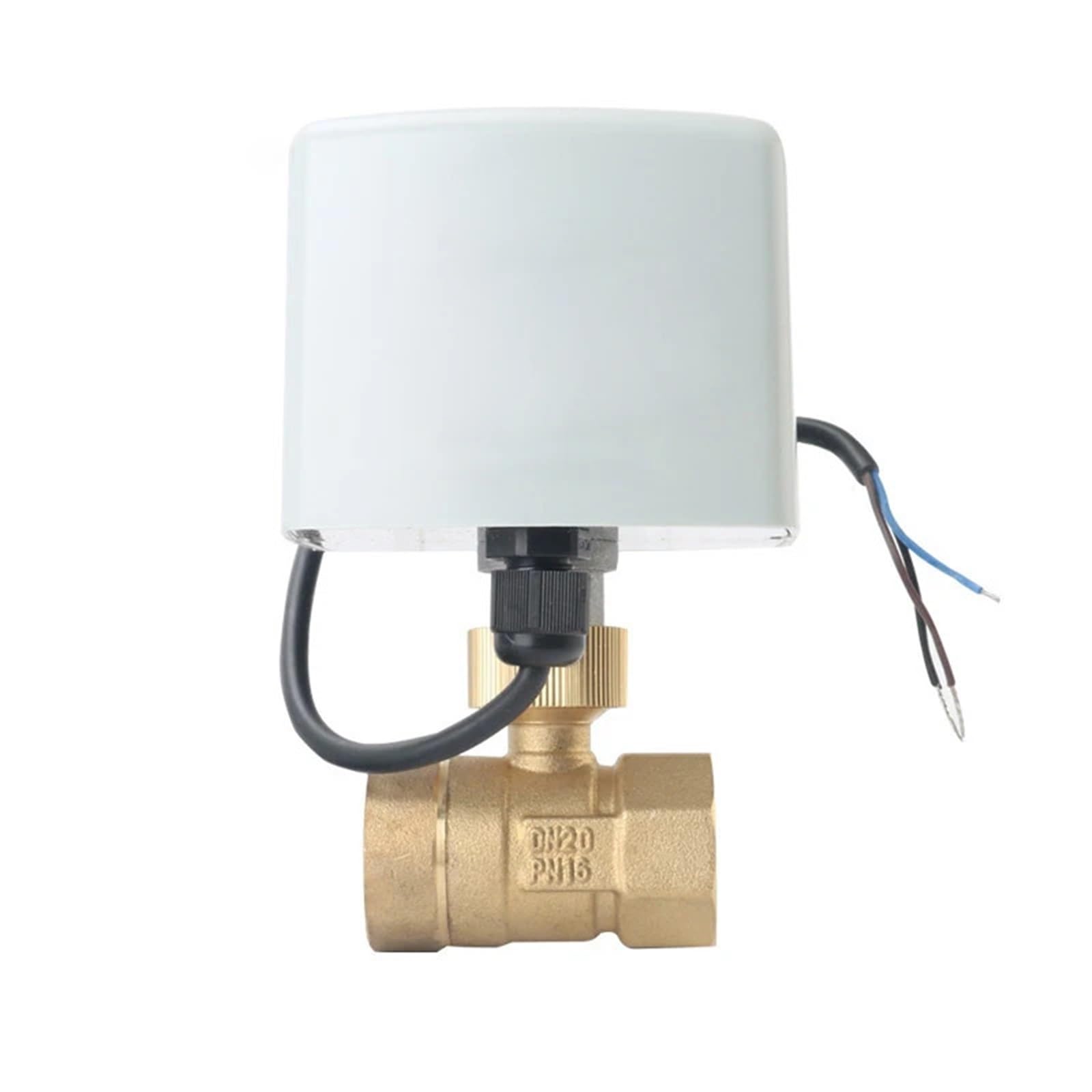 Elektryczny zawór kulowy z mosiądzu, 1/2", 3/4", 1, 2", 3 przewody, 2 elementy sterujące, AC24V, AC220V, DC12V, DC24V (36893,24VAC-CR04)