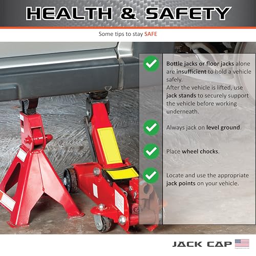 Image of 2 Ton Bottle Jack Saddle Adapter| JC002T by Jack Cap| Converts 2 Ton (0.87 inch) to 4 Ton (1.1 inch) Diameter| Billet Aluminum for JC004T (not incl.) Jack Pad Compatibility - Engineered in USA (2-Pack)