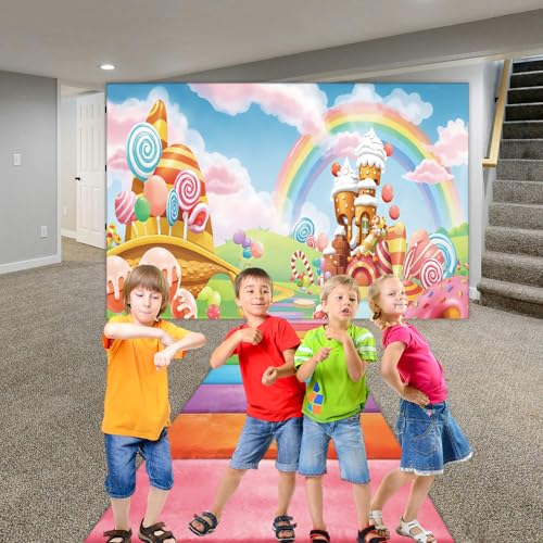 Set 2 Pzs Fondos y Alfombra Candyland 59x35.4 in miniatura 5