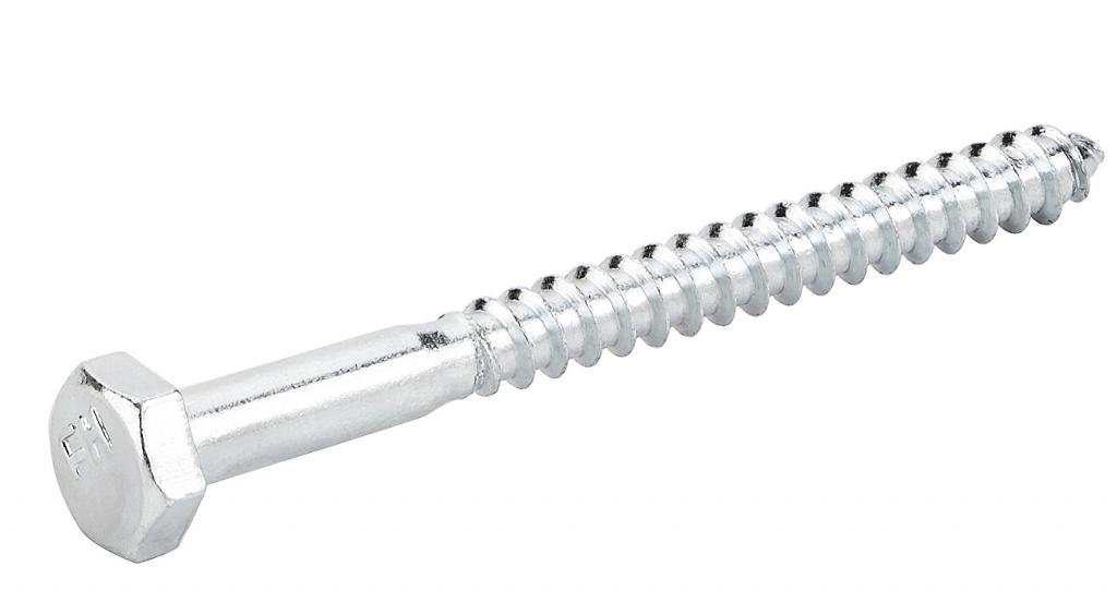 Timberline Fasteners Hex Lag Screw Zinc 1/4 x 6" 10lb. Box