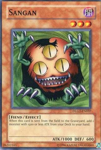 sangan yugioh card Amazon.com: Yu-Gi-Oh! - Sangan (DLG1-EN037) - Dark Legends - Unlimited  Edition